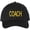 Black With Gold Text, variant on COACH Baseball Hat Embroidered Uniform Sports Cap for Head & Assistant, Adjustable for Men & Women Coaches (NavyBlueWithWhiteText)