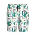 thumbnail image 4 of Naloa Hello Summer Men's Short Pajama Pants, Lounge Comfort Shorts with Elasticized Waistband and Side Pockets - Medium, 4 of 9