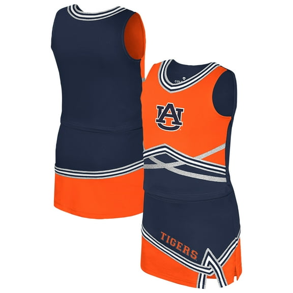 Girls Youth Colosseum Navy Auburn Tigers Lollipop Park Cheer Two-Piece Set