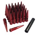 thumbnail image 1 of JDMSPEED New Red 32 Pc Set Spike Lug Nuts 9/16" Replacement for Dodge RAM 2500 3500 1994-2011, 1 of 4