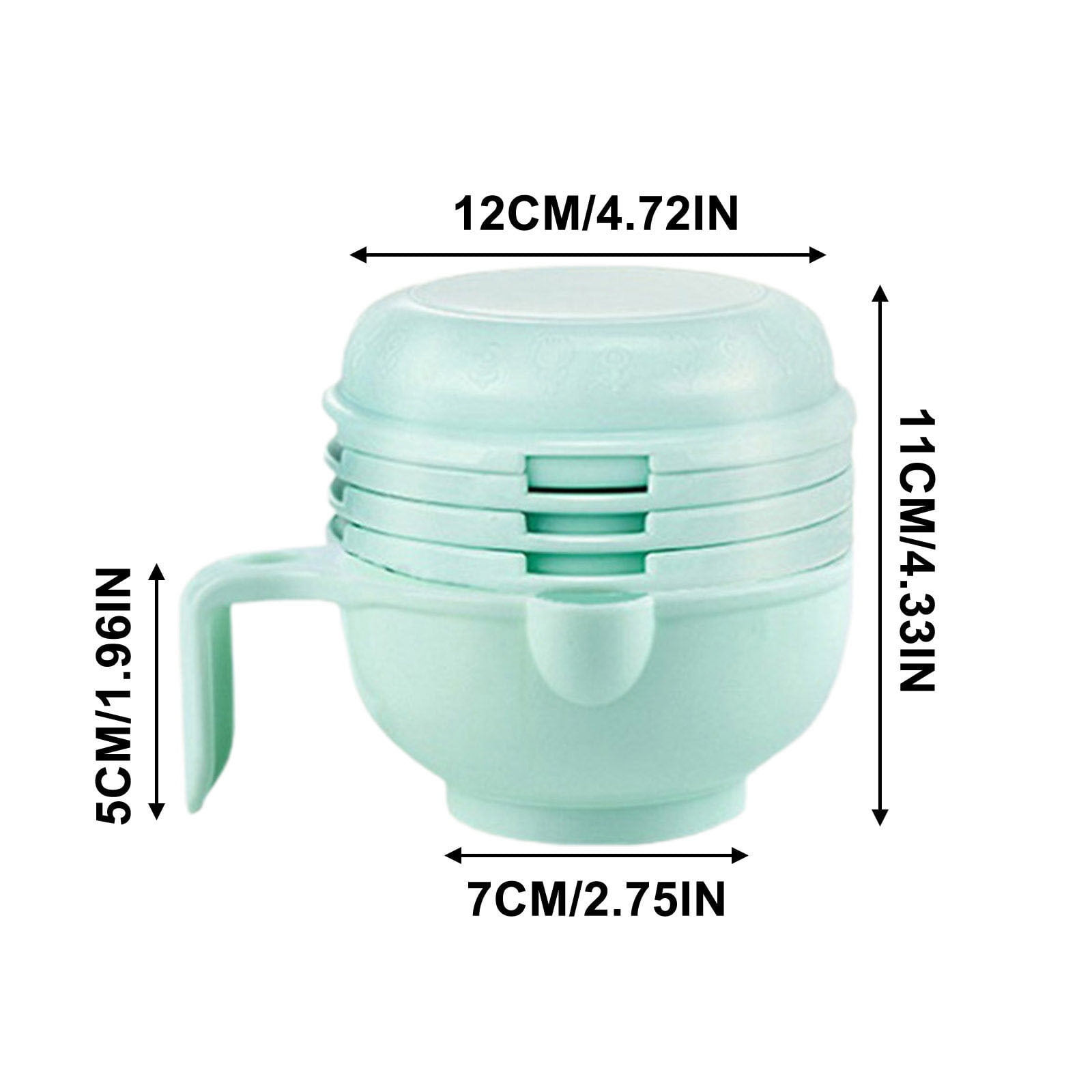 JilgTeok 4 Packs Onion Chopper Garlic Cutter Manual Food Processor Puree Stick Tool Food Grinding Bowl for Chili, Vegetable, Nuts, Fruits, Salad Kitchen Gadgets