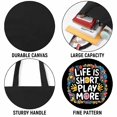 thumbnail image 3 of Life is short play more Grateful Thankful & Blessed Leopard Pumpkin Thanksgiving Canvas Bag 3Pcs, 3 of 5