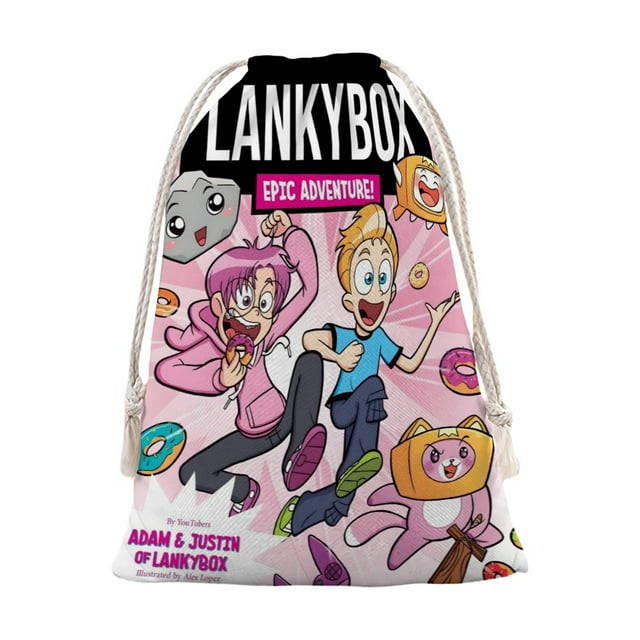 A-Lankybox Bolsa de regalo con cierre de cinta navideño para decoración de Navidad,50cm×76 cm.