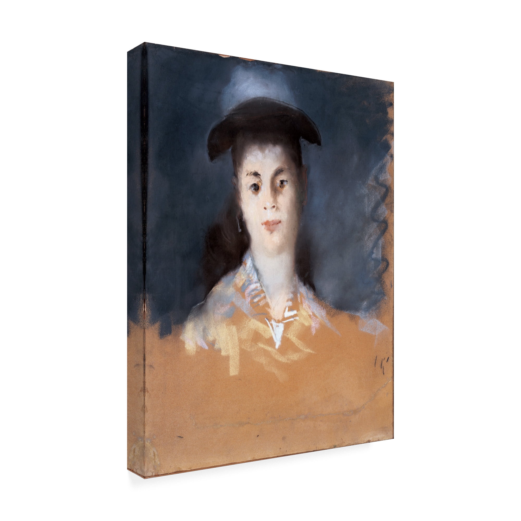 Trademark Fine Art 'Woman Wearing a Hat' Canvas Art by Manet