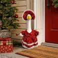 thumbnail image 5 of Sruoe Christmas Porch Goose Outfits, Porch Goose Clothes, 23 Inch Cement Goose Clothes Dress, Duck Clothes for Spring Easter Holiday Outdoor Garden Yard Lawn Patio Statue Decor, 5 of 9
