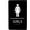 Black, variant on ADA CENTRAL SIGNS - 6"X9" Girls Restroom Sign - ADA Compliant Tactile Graphics Grade 2 Braille Text Plastic Wall Signs - Bathroom Door Placard Double Sided Tape Rest Room Sign for Business Apartment