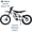 Falcon GT White / Black Seat, variant on 79BIKE Falcon Pro Adult Off-Road Electric Dirt Bike,10000W Motor,56 MPH,72V 35Ah Battery,75 Miles Range,410 Nm Torque,Hydraulic Disc Brakes