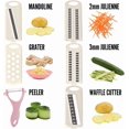 thumbnail image 3 of 5 in 1 Multi-Functional Vegetable Chopper Onion Chopper Food Chopper Kitchen Mandoline Slicer Veggie Dicer Cutter, 3 of 9