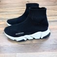 thumbnail image 1 of Balenciaga Oreo Speed Runner Sneakers Size 5.5, 1 of 5
