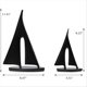 thumbnail image 2 of Boat Decorations Statue Decor,Art Sculptures and Statues(2PCS)Black, 2 of 5