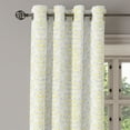 thumbnail image 3 of Ambesonne Victorian Grommet Curtain, Flowers Leaf Swirl, 50" x 63", Pale Grey and Marigold, 3 of 6