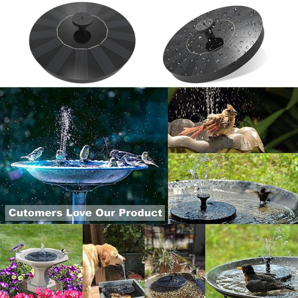 Details about   2 Pack Solar Power Fountain Water Pump Floating Garden Pond Pool Fish Bird Bath 