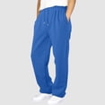 thumbnail image 2 of Afelkas Sweatpants for Boys Straight Wide Leg Open Bottom High Elastic Waisted Sweat Pants Lightweight Soft Casual Athletic Gym Joggers with Pockets 4-15 Years, 2 of 6