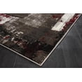 thumbnail image 4 of MDA Rug Imports Rhodes Collection Abstract Area Rug 5'2'' x 7'5'' - Red/Brown, 4 of 5