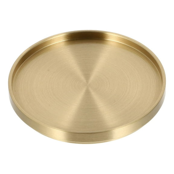 Brass Coaster Home Teacup Holder Coffee Table Coasters for Drinks Gold Desk Golden