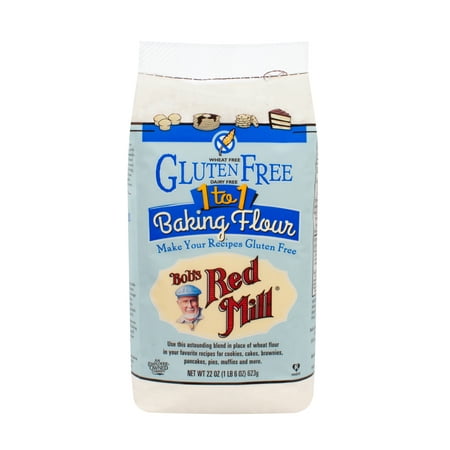 (2 Pack) Bobs Red Mill Baking Flour, 22 Oz