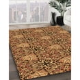 thumbnail image 3 of Ahgly Company Tapis Rectangulaire d'Intérieur Lavable en Machine Rouge Brun Transitionnel, 4 Pieds x 6 Pieds, 3 of 7