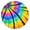 Colorful Rainbow Tie-1, variant on Colorful Rainbow Tie Dye Spiral Pattern Round Fitted Tablecloth with Elastic Edge,Dining Table Cover Waterproof,Outdoor Round Tablecloth for Camping,Dining,Indoor and Outdoor