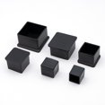 thumbnail image 1 of Tapa de tubo cuadrado de PVC de plástico para muebles, tapa de almohadilla para patas, tapa de tapón de tubería, tapa de pie de acero inoxidable, 1 of 4
