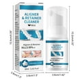 Aligner Cleaner, Denture Cleaner and Whitener Paste Foam for Sports