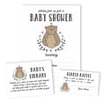 thumbnail image 4 of Inkdotpot Set Of 30Bear Jungle Animals Baby Shower Invitations-Diaper Raffle Tickets And Baby Shower Book Request Cards Invites Its A Boy Its A Girl, 4 of 8