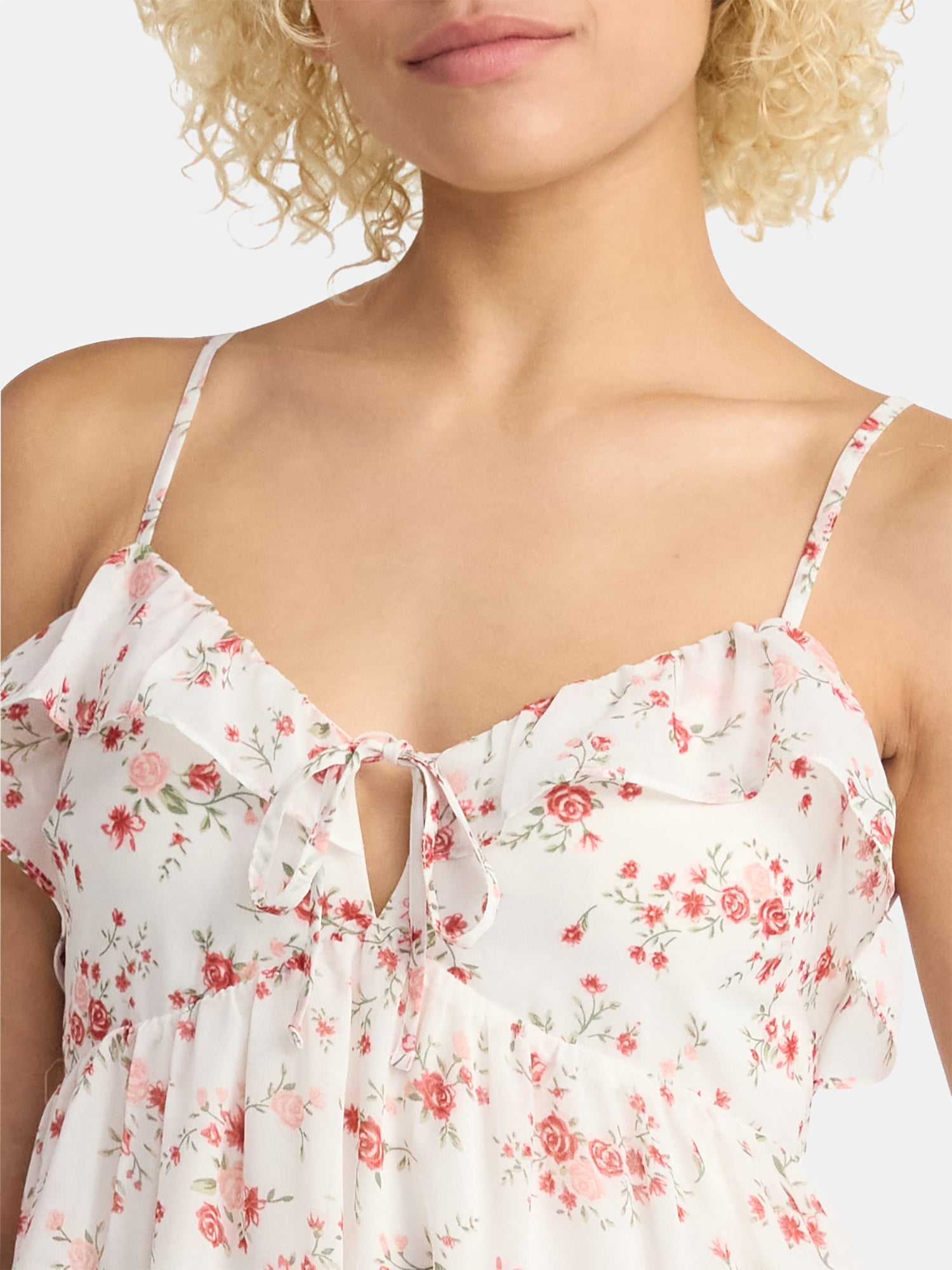 No Boundaries Ruffle Tier Mini Dress, Women's