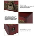 thumbnail image 4 of Caja del Cofre del Tesoro, Bisagra de Metal Caja de Almacenamiento Vintage Hecha A Mano Con Bloqueo Para Barra, 4 of 7