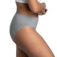 thumbnail image 3 of Women's Fruit of the Loom® Signature Seamless 4-pack Soft Hi-Cut Panty Set 4DSLHCTK Color: Silver Asst Size: 9, 3 of 4