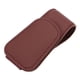 thumbnail image 3 of Soporte de cuero sintético para gafas de coche, con clip para colgar gafas, ahorra espacio para la visera. Rojo oscuro, 3 of 9