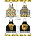 thumbnail image 3 of 4 Pcs Christmas Chicken Aprons for Women Rooster Print Apron Waterproof Adjustable for Kitchen Cooking, 3 of 6
