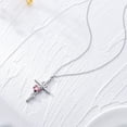 thumbnail image 6 of Dorunmo Butterfly Cross Necklace 925 Sterling Silver for Women Forever in My Heart Crystal Butterfly Cross Necklace, 6 of 6