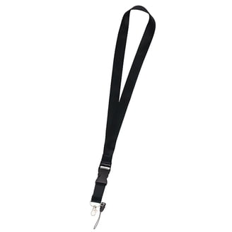 M METERXITY Adjustable Black Lanyard For ID Badges – Keychain Neck Strap With Keyring, 18 Inch, For Teachers & Professionals
