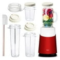 thumbnail image 1 of Tribest Ready Personal 2 with Mason Jar Blending Mug Blender, Basic Pack, Red, 1 of 5