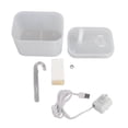 thumbnail image 1 of Fuente de agua para gatos de 1,5 l, silenciosa, automática, con circulación, impermeable, con boquilla en forma de codo, transparente, color blanco, 1 of 14
