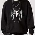 thumbnail image 1 of Jersey De Talla Grande Para Hombre, Cómoda Sudadera De Manga Larga Con Estampado De Araña A La Moda, 1 of 4