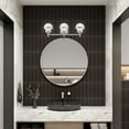 thumbnail image 3 of 5713-05 Livex Lighting Oldwick - 3 Light Bath Vanity in Modern Style - 24 Inches wide by 8.25 Inches high-Polished Chrome Finish, 3 of 16