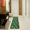 thumbnail image 3 of SKYSONIC 2X6 Feet White Christmas Snowflakes Runner Rug with Rubber Backing, Buffalo Plaid Teal Non Slip Entryway Rug Runner Washable Soft Area Rug Carpet for Hallway Bedroom Kitchen Decor, 3 of 6