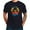 NAVY, variant on Navy Blue T-Shirt With Vibrant Sunset Design & Silhouetted Trees --All-Cotton All Size S-5Xl