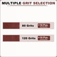 thumbnail image 3 of 1 x 30 Inch Sanding Belts, 20 Pcs 80/120 Grits Aluminum Oxide for Metal Polishing, Knife Sharpening, Weld, 3 of 6