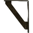 thumbnail image 4 of Ekena Millwork 1 1/2"W x 10"D x 12"H Traditional Wrought Iron Bracket, (Single center brace), Antiqued Warm Silver, 4 of 8