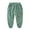 Green, variant on Solid Color Kid's Sweatpants, Unisex Baby Solid Cotton Cartoon Car Casual Pants Track Pants for Boys Girls 1-9 Years