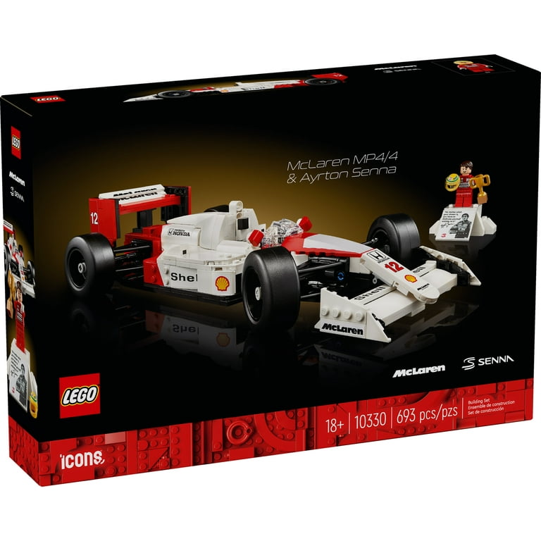 レゴ アイコン マクラーレン MP4/4 ＆アイルトン・セナ F1  10330 Amazon.com: LEGO Icons McLaren MP4/4 & Ayrton Senna