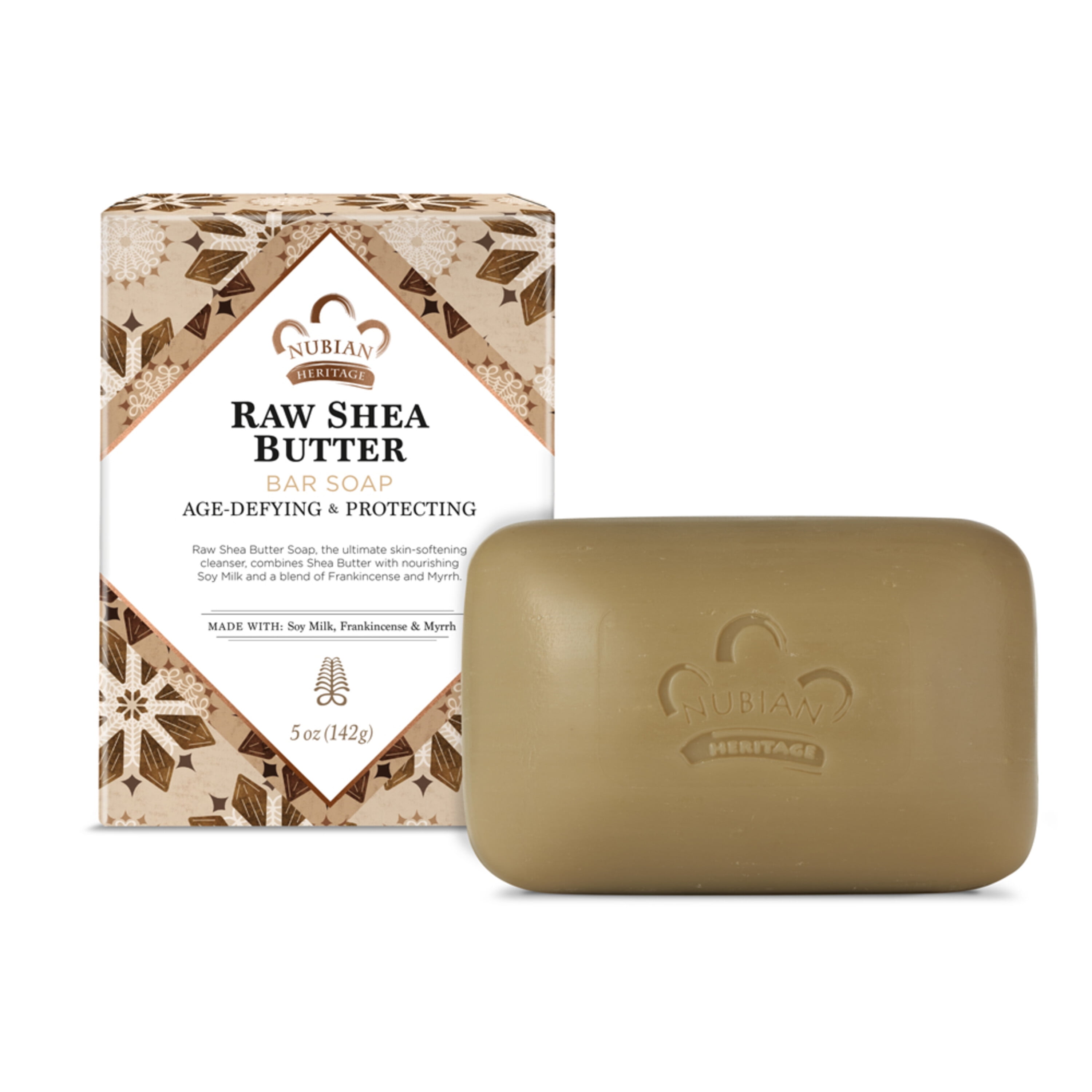 (3 pack) Nubian Heritage Bar Soap for Dry Hands Raw Shea Butter Cruelty Free Skin Care, 5 oz