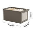 thumbnail image 2 of Vaidha Oxford Cloth Window Visible Clothing Storage Box With Lid Large Fabric Storage Box Preferred For Home Storage, 2 of 2