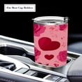 thumbnail image 5 of 20oz Double-Wall Vacuum Insulated Stainless Steel Tumbler with Straws Sports Mugs BPA-Free Red Valentine's Day Pattern, 5 of 7