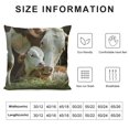 thumbnail image 5 of Patifu Cows Grass Decorative Cushion Throw Pillow Cover for Home Couch Living Room Sofa, Double-Sided Print, Spring Theme, 1PC 24x24in, 5 of 5