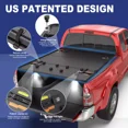 thumbnail image 2 of MOSTPLUS 5FT Tri-Fold Hard Bed Tonneau Cover for 2006-2015 Toyota Tacoma Truck W/ Lamp, 2 of 7