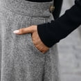 thumbnail image 3 of QHFBli Women Winter Skirt,Aline Long Fall Skirt with Pockets and High Elastic Wasit, 3 of 8