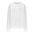 thumbnail image 3 of ClodeEU Sweaters For Women,Knit Long Sleeve Crew Neck Pullover Tops, Fall Fashion Clothing White,Womens Plus XXL, 3 of 5