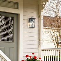 LNC Saturninus 1-Light 13-in H Multiple Finishes Black LED Outdoor Wall Light